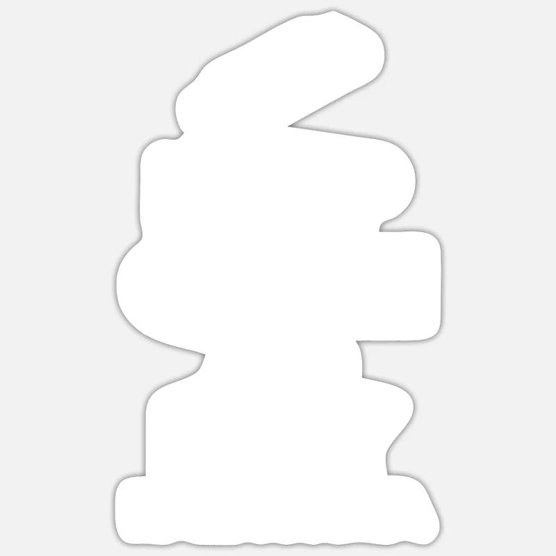 Blues Geschenk - Sticker Größe S (10 x 10 cm) - Mattweiß