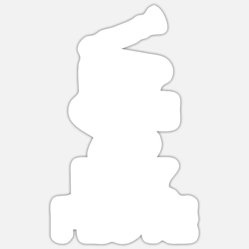 Flöte Keep Calm Spruch - Sticker Größe S (10 x 10 cm) - Mattweiß