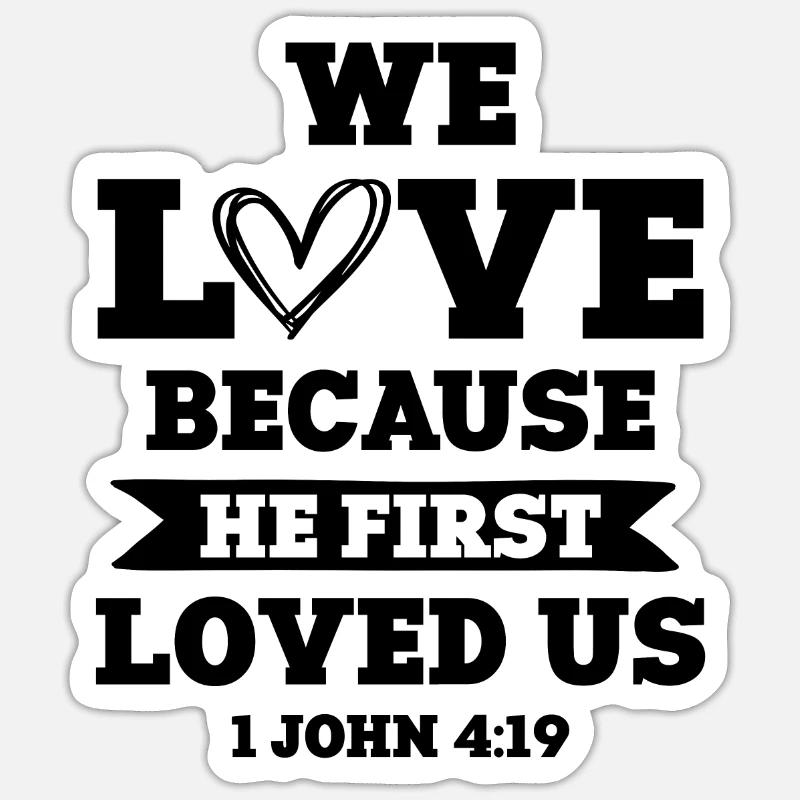 dear god bible - Sticker size S (10 x 10 cm) - white matte