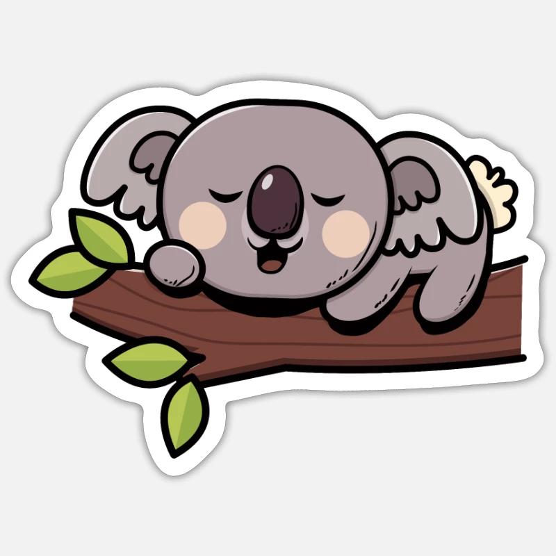 Koala Koalabär Sticker Größe S (10 x 10 cm)