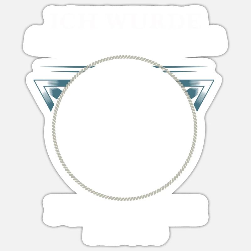 Ich wurde groß durch Spätzle mit Soß - Sticker Größe S (10 x 10 cm) - Mattweiß