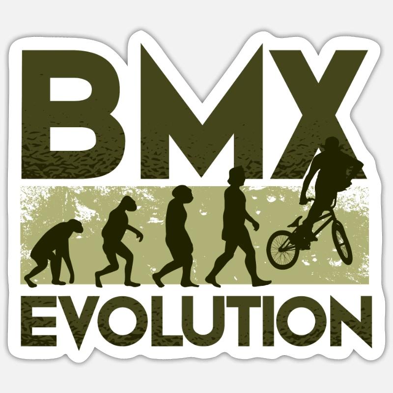 BMX Evolution Sticker size S (10 x 10 cm)