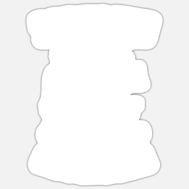 Vache - Sticker taille S (10 x 10 cm) - blanc mat