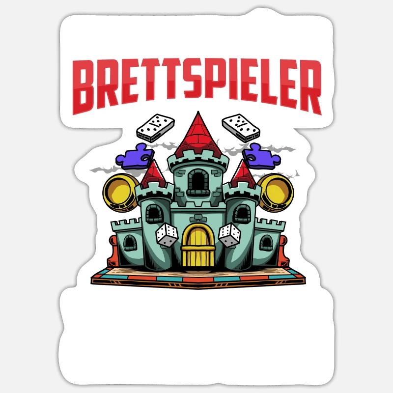 board game - Sticker size S (10 x 10 cm) - white matte