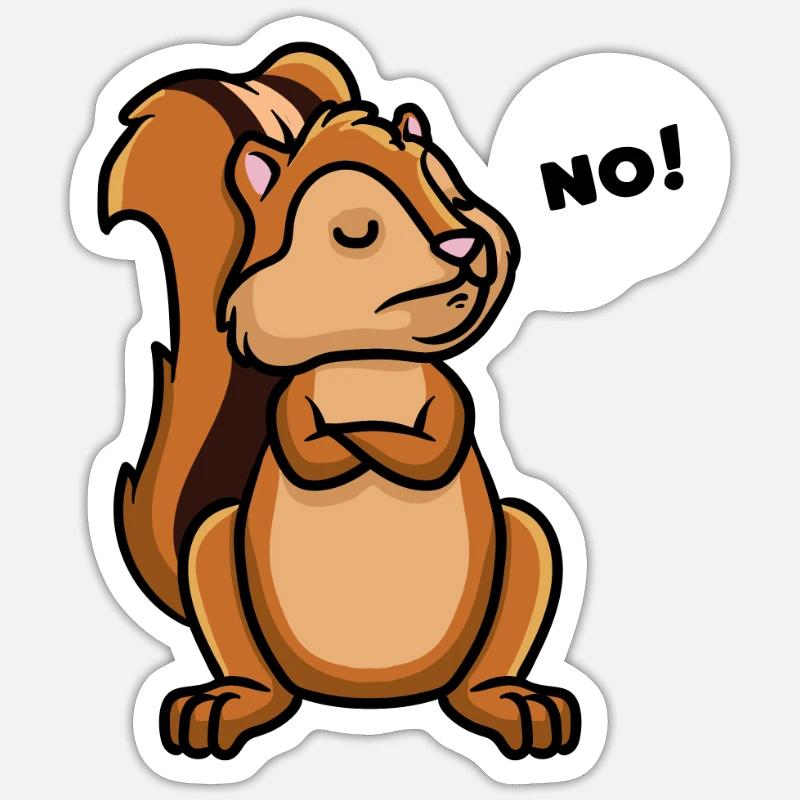 Chipmhörchen Cheek squirrel Sticker size S (10 x 10 cm)