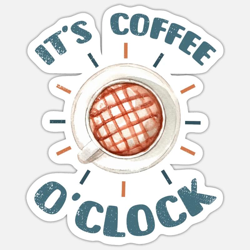 Coffee Coffee Drinker Coffee Lovers Sticker size S (10 x 10 cm)