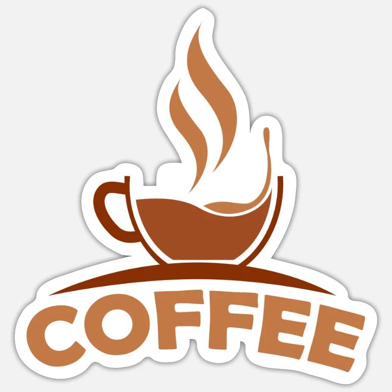 Coffee Coffee Drinker Coffee Lovers Sticker size S (10 x 10 cm)