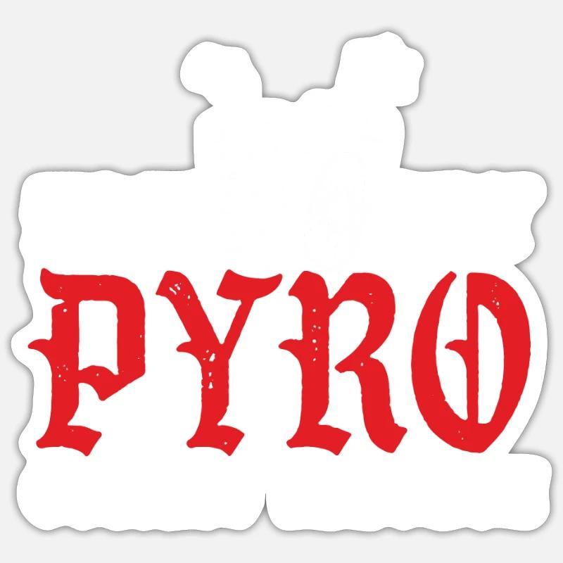 Make Way Pyro Coming Through Pyrotechnician Gift Sticker size S (10 x 10 cm)