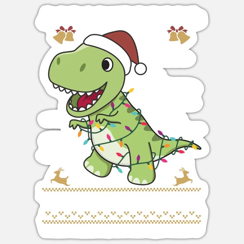 Tree-Rex funny dinosaur pun T-Rex Sticker size S (10 x 10 cm)