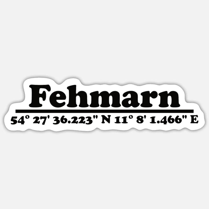 Fehmarn Sticker Größe S (10 x 10 cm)