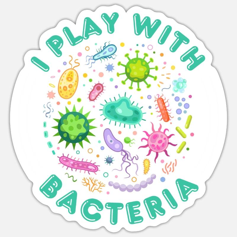 Microbiologiste Microbiology Lab Staph Gift Idea Sticker taille S (10 x 10 cm)