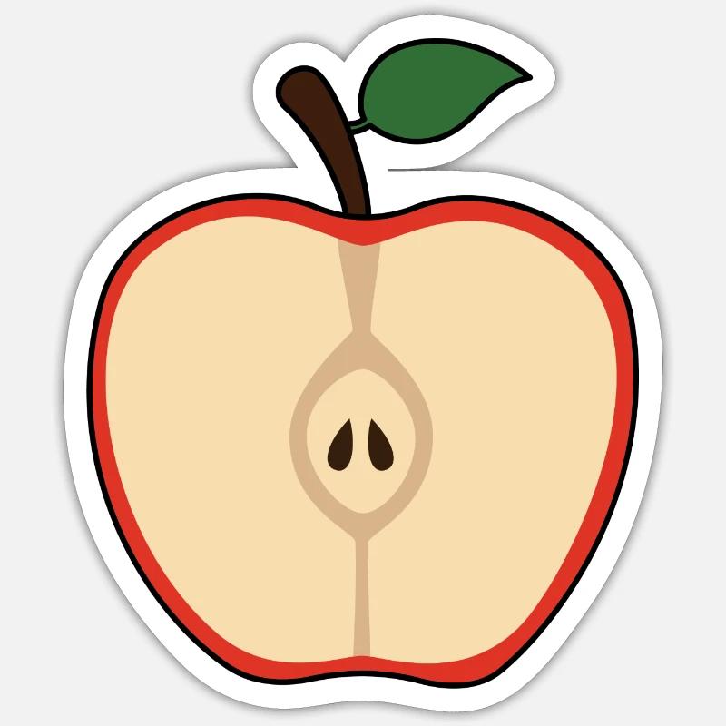 Apple - Sticker size S (10 x 10 cm) - white matte
