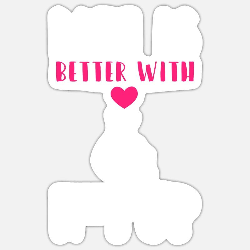 K-Pop K-Pop Geschenk - Sticker Größe S (10 x 10 cm) - Mattweiß