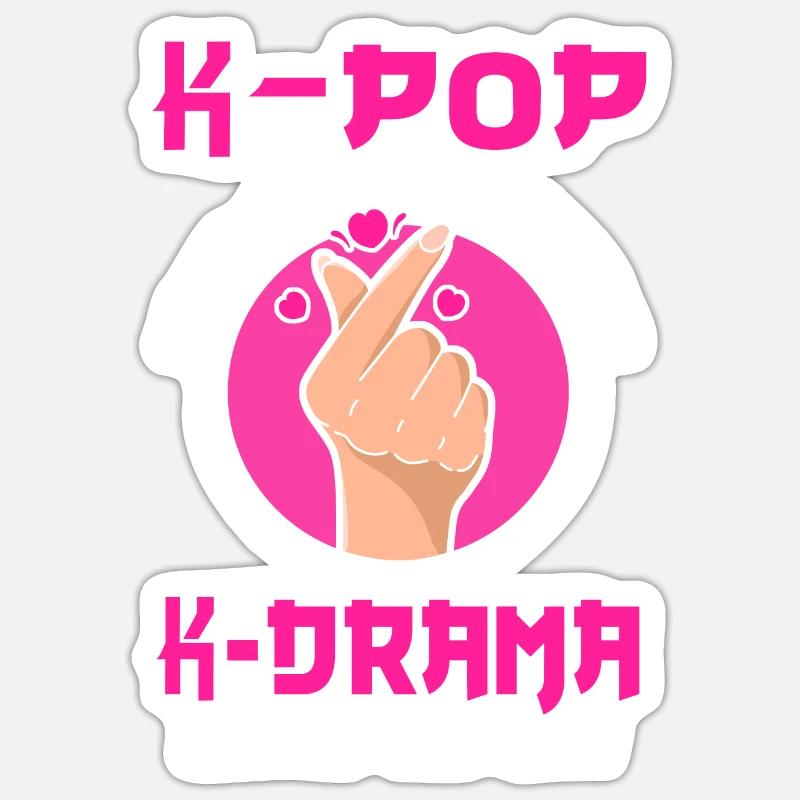 K-Pop & K-Drama K-Pop Geschenk - Sticker Größe S (10 x 10 cm) - Mattweiß