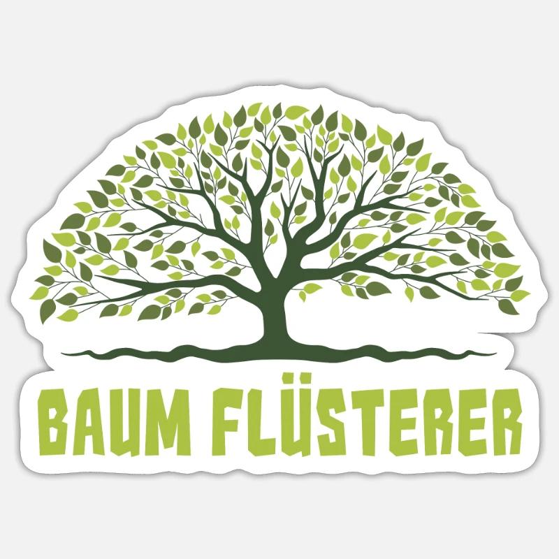 Baumklettern Baumpfleger Arborist Baumkletterer Sticker Größe S (10 x 10 cm)