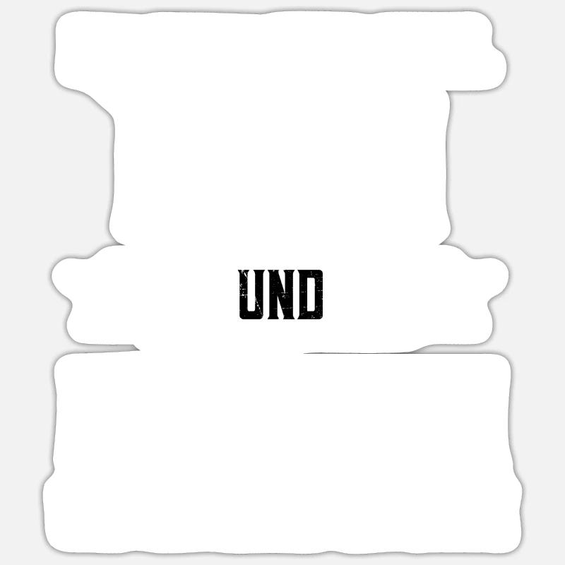 Ich habe zwei Titel Papa und Ehemann - Sticker Größe S (10 x 10 cm) - Mattweiß