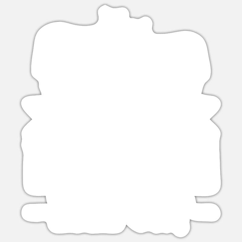 Esel Maultier Tiere Geschenk - Sticker Größe S (10 x 10 cm) - Mattweiß