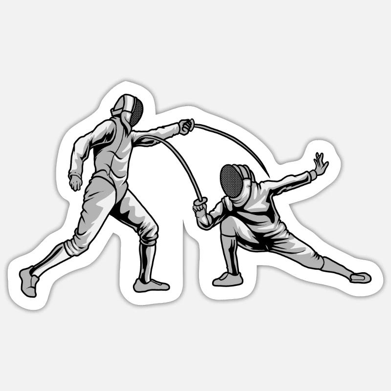 Fencing Sticker size S (10 x 10 cm)