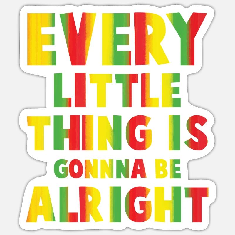 Reggae - Sticker size S (10 x 10 cm) - white matte