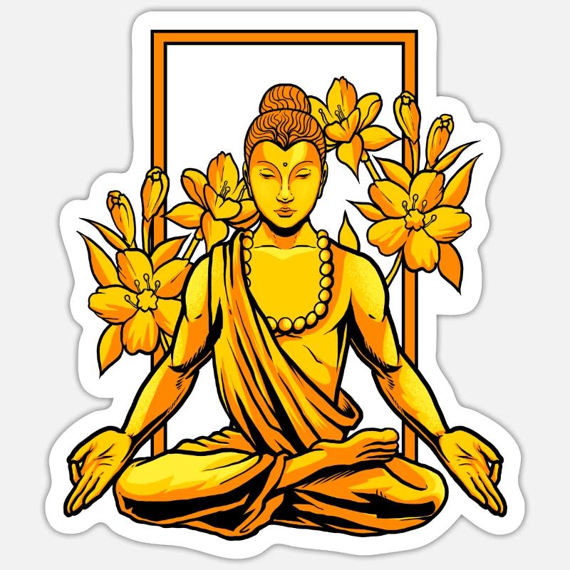 Buddha Buddhist Buddhism Sticker size S (10 x 10 cm)