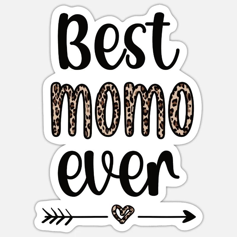 Beste Momo Oma Muttertag Geschenk Momo Großmutter Sticker Größe S (10 x 10 cm)