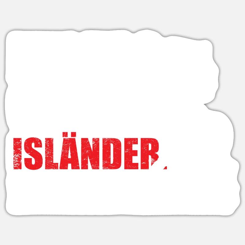 Isländer | Ein Tag ohne Isländer - Sticker Größe S (10 x 10 cm) - Mattweiß
