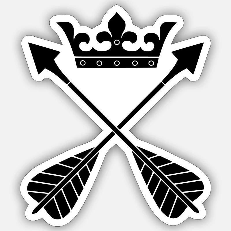 Dalarna - Sticker size S (10 x 10 cm) - white matte