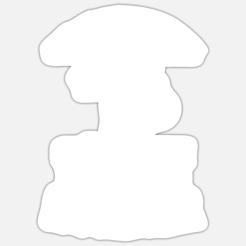 Pferd Pferde - Sticker Größe S (10 x 10 cm) - Mattweiß