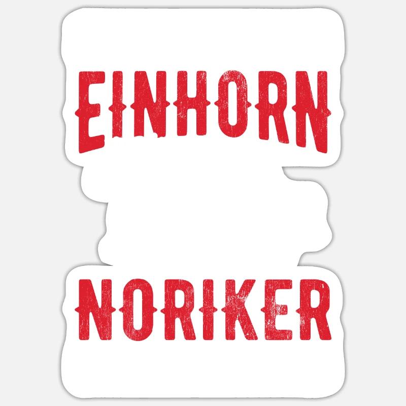 Pferd Noriker Pferde - Sticker Größe S (10 x 10 cm) - Mattweiß