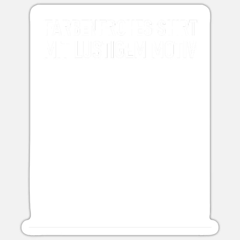 Farbenfroh Sticker Größe S (10 x 10 cm)