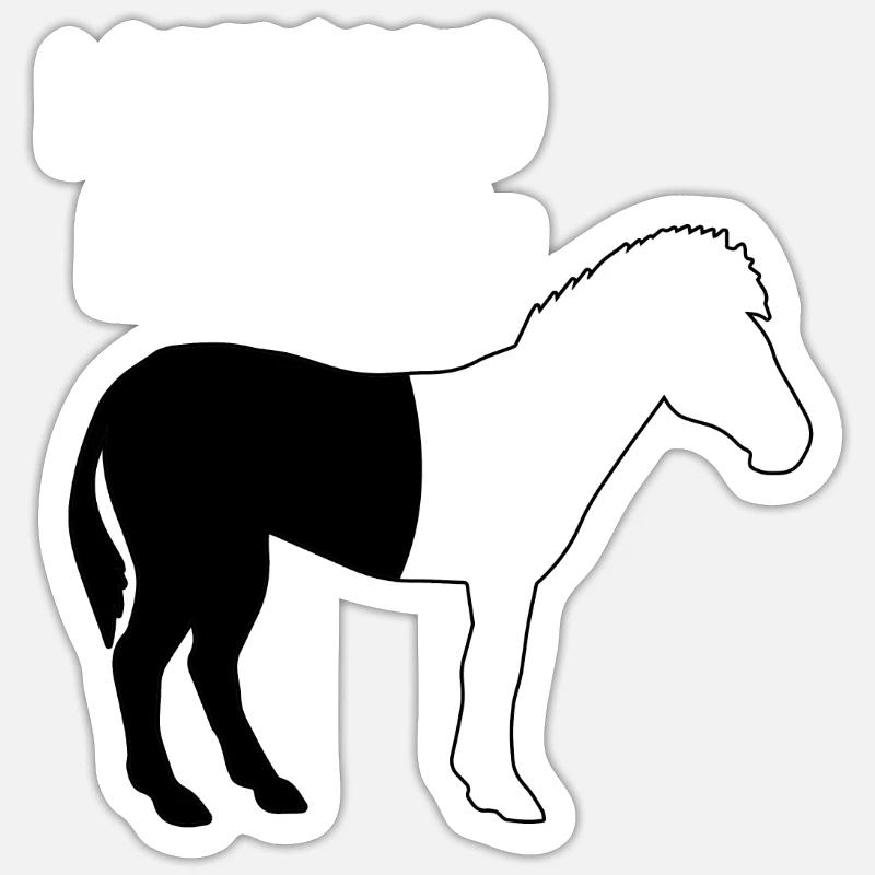 I defragged my Zebra Coder Computer Scientist Hacker - Sticker size S (10 x 10 cm) - white matte