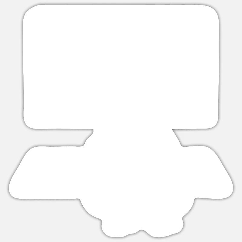 Programmierer Coder Informatiker Spaß Katzen - Sticker Größe S (10 x 10 cm) - Mattweiß