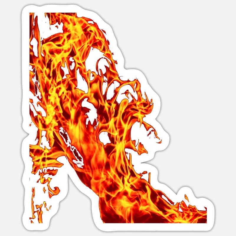 Fire Sticker Größe S (10 x 10 cm)