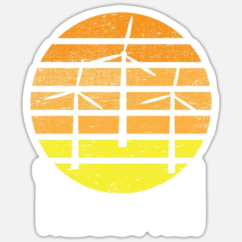 Éoliens éoliens éoliens éoliens Sticker taille S (10 x 10 cm)