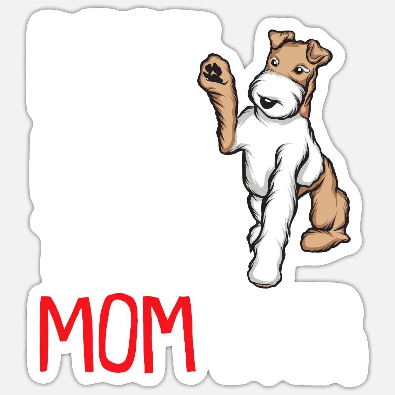 Foxterrier Drahthaar | Foxterrier Sticker Größe S (10 x 10 cm)