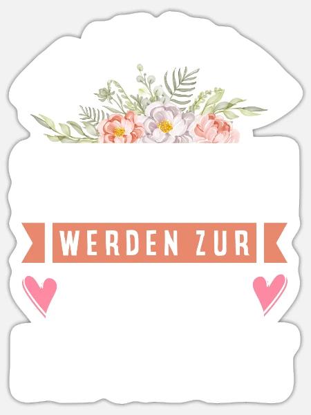 Nur Die Besten Schwestern Werden Zur Trauzeugin - Sticker Größe S (10 x 10 cm) - Mattweiß