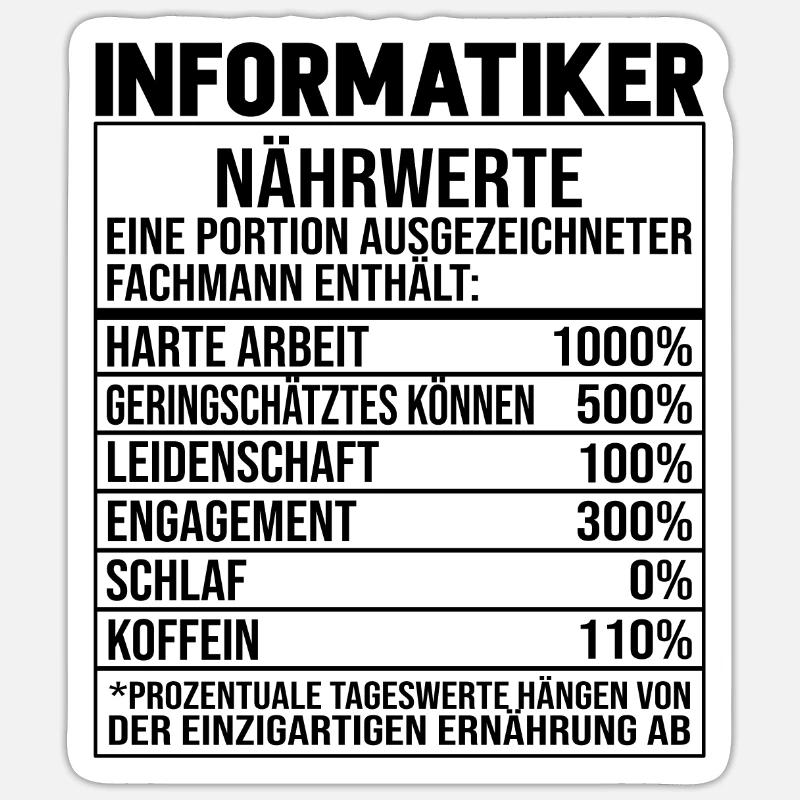 Programmierer Informatiker Informatik Sticker Größe S (10 x 10 cm)