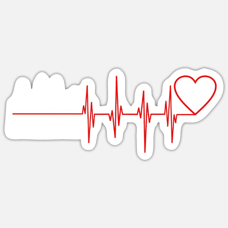Dresden - Sticker size S (10 x 10 cm) - white matte