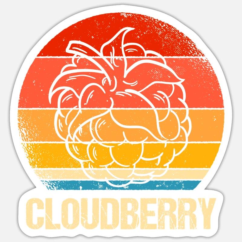 Moltebeere - Sticker Größe S (10 x 10 cm) - Mattweiß