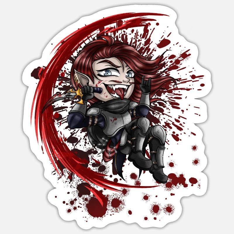Little Killer - Sticker size S (10 x 10 cm) - white matte