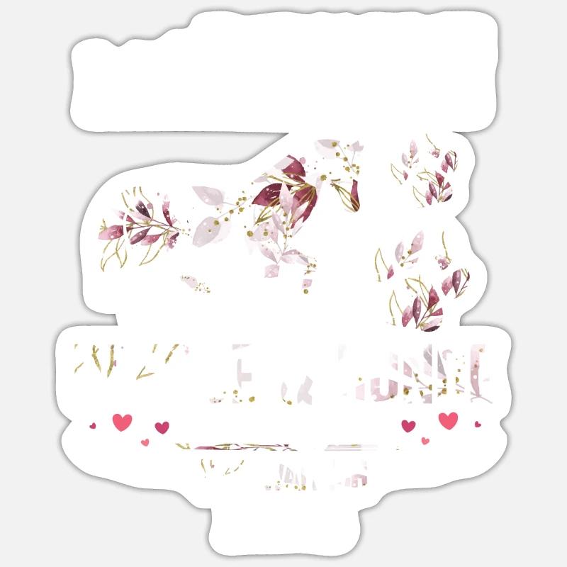 Es gab da mal ein Pferdemädchen Pferd Sticker Größe S (10 x 10 cm)