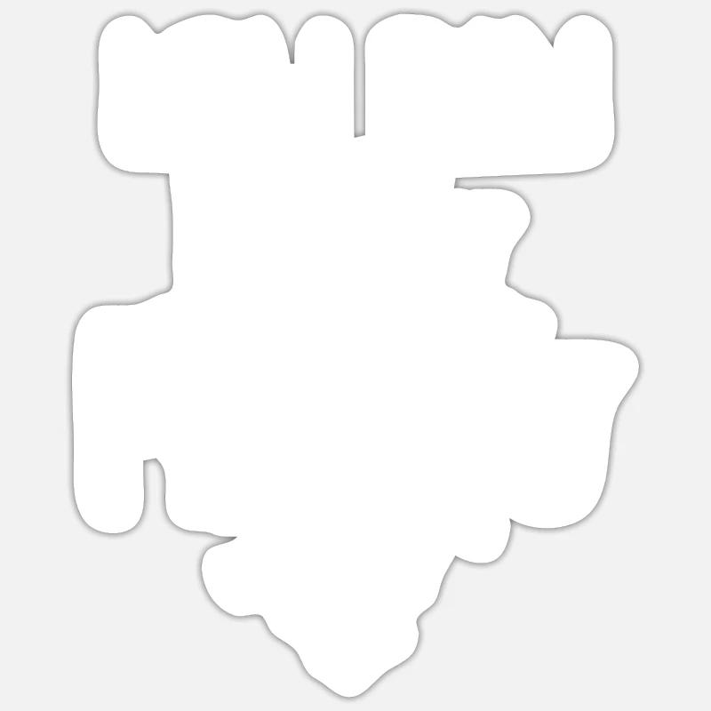 Ich bin völlig Pferdig - Sticker Größe S (10 x 10 cm) - Mattweiß