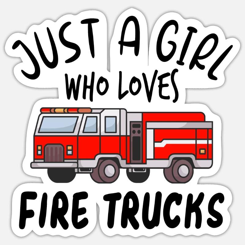 Firefighter Firefighter Firefighter Gift - Sticker size S (10 x 10 cm) - white matte