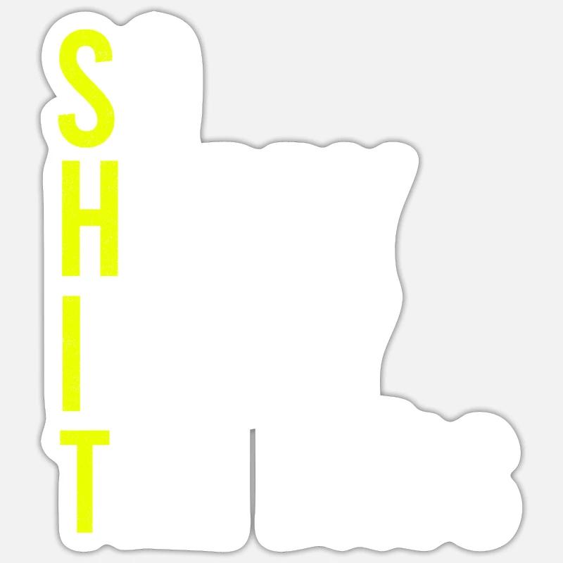 Basse 18 - Sticker taille S (10 x 10 cm) - blanc mat