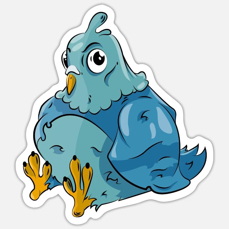 Taube Vogel Sticker Größe S (10 x 10 cm)