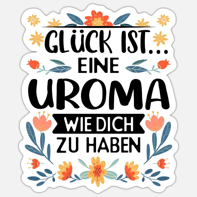 Uroma Urgroßmutter Sticker Größe S (10 x 10 cm)