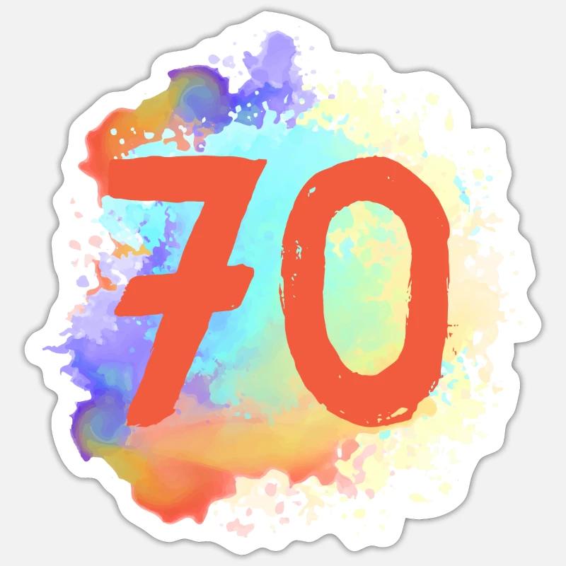 70 Nombre d’objets blob Sticker taille S (10 x 10 cm)