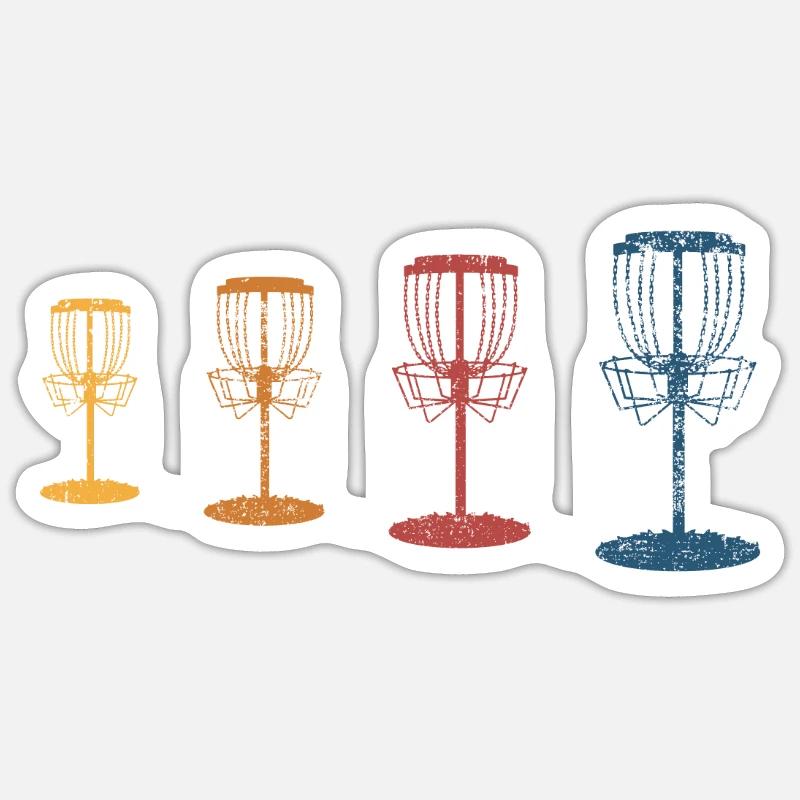 Discgolf Discgolfer Sticker Größe S (10 x 10 cm)