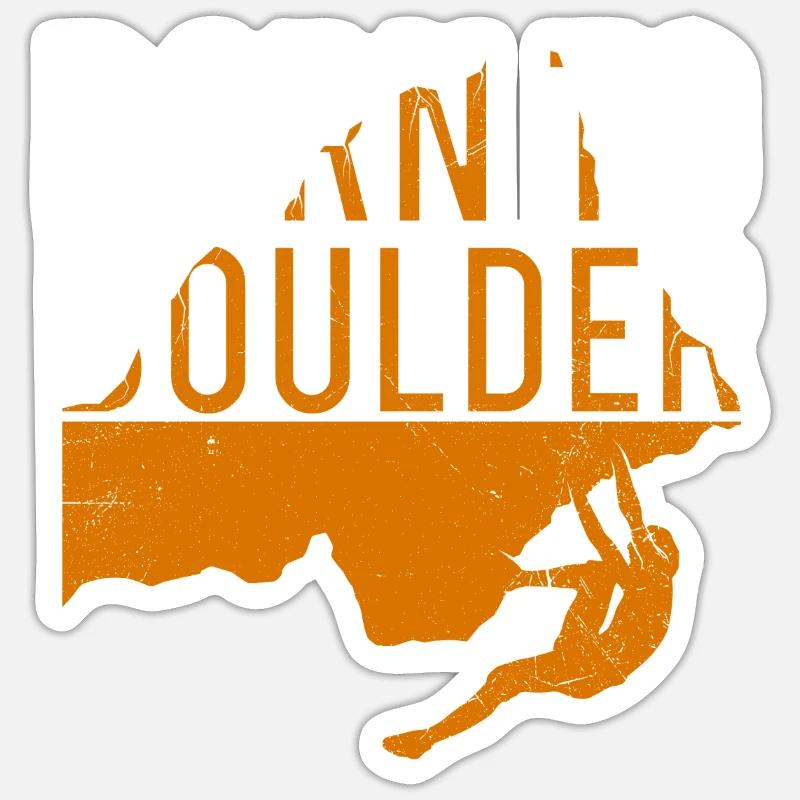 Boulder disant né à Boulder Sticker taille S (10 x 10 cm)