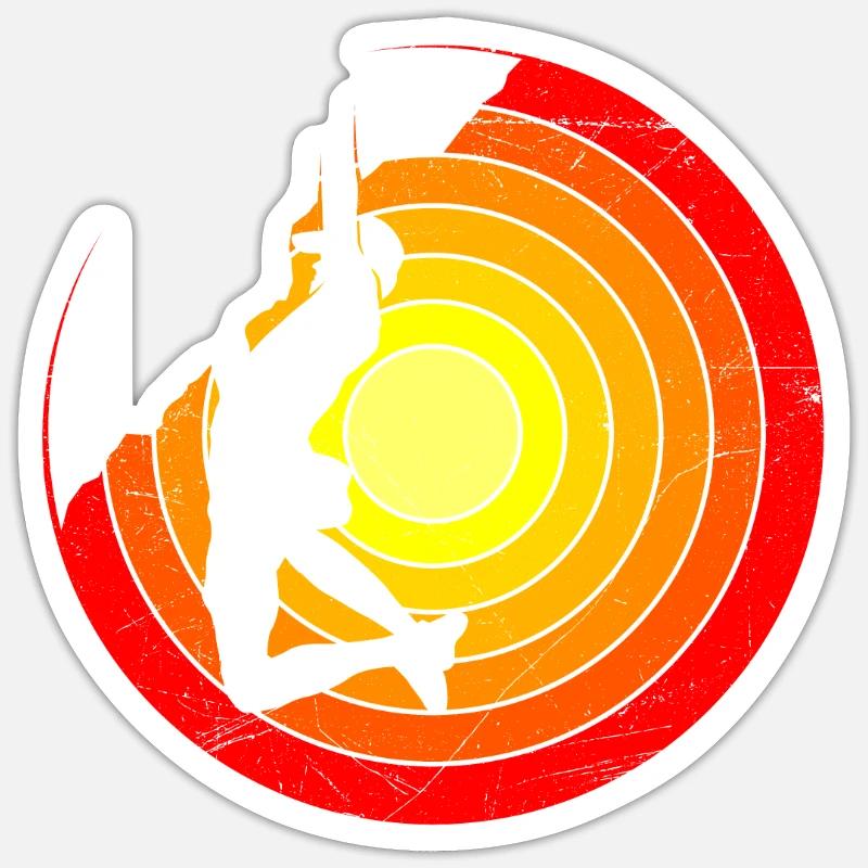 Boulder Escalade escalade - Sticker taille S (10 x 10 cm) - blanc mat
